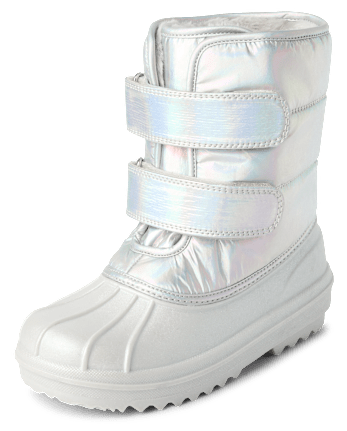 Girls Iridescent All Weather Boots