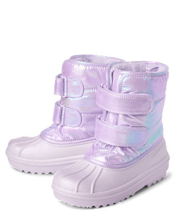 Girls Iridescent All Weather Boots