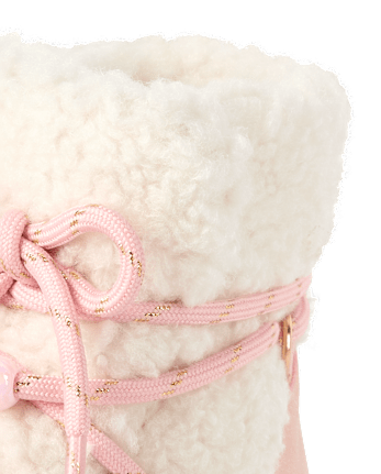 Toddler Girls Sherpa Bungee Booties