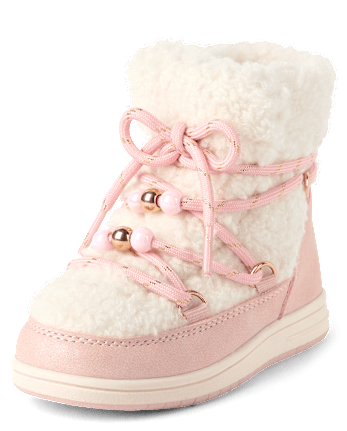 Toddler Girls Sherpa Bungee Booties