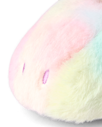 Toddler Girls Rainbow Unicorn Slippers