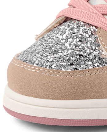 Toddler Girls Iridescent Colorblock High Top Sneakers