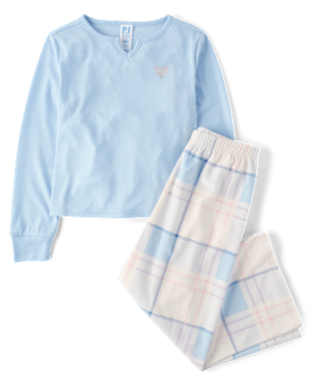 Girls Plaid Pajamas