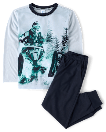 Boys Snowmobile Pajamas
