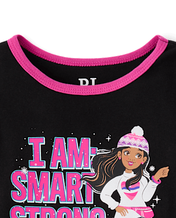 Girls Positive Snug Fit Cotton Pajamas