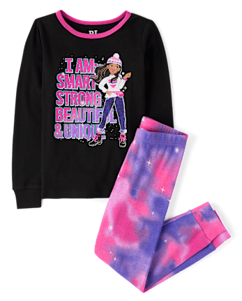 Girls Positive Snug Fit Cotton Pajamas