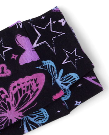 Pyjama en coton ajusté à papillons pour filles