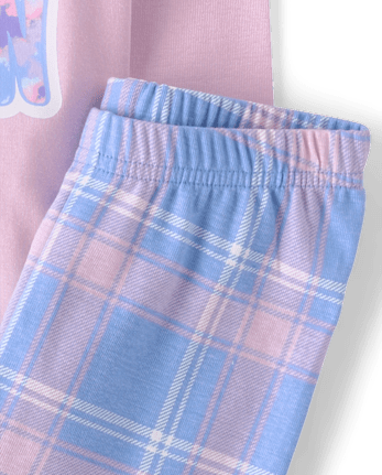 Girls Cat Beanie Snug Fit Cotton Pajamas