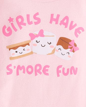 Girls S'more Snug Fit Cotton Pajamas