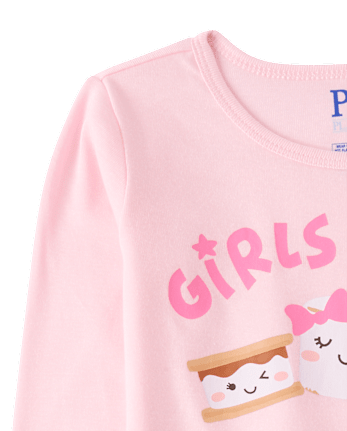 Girls S'more Snug Fit Cotton Pajamas