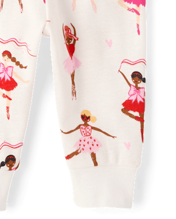 Baby And Toddler Girls Ballerina Snug Fit Cotton Pajamas