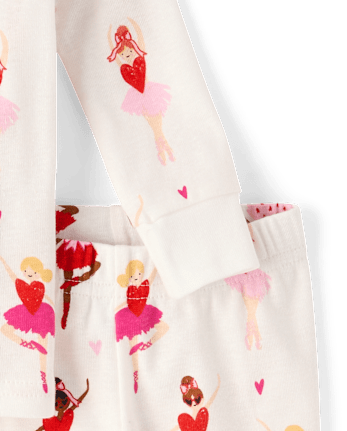 Baby And Toddler Girls Ballerina Snug Fit Cotton Pajamas