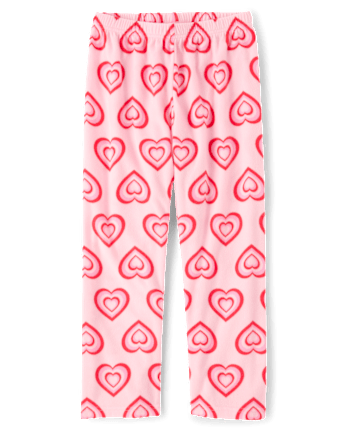 Girls Heart Microfleece Pajama Pants