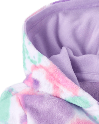 Girls Heart One Piece Pajamas - Cozy Fleece