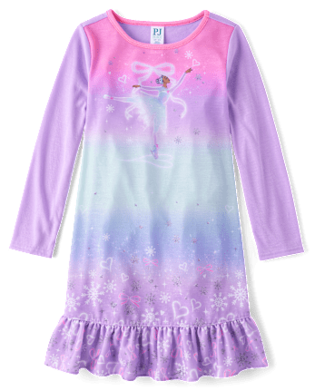 Girls Ballerina Ruffle Nightgown