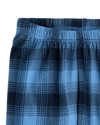 Boys Plaid Microfleece Pajama Pants