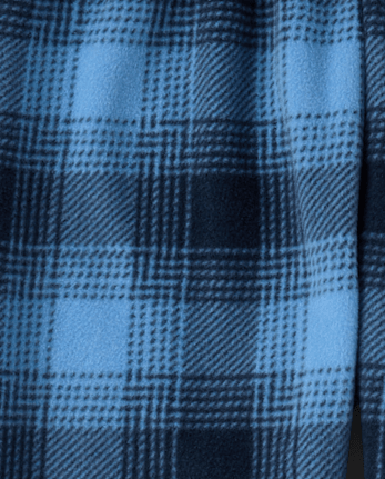 Boys Plaid Microfleece Pajama Pants