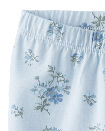 Lot de 2 leggings tutu fleuris pour bébé fille