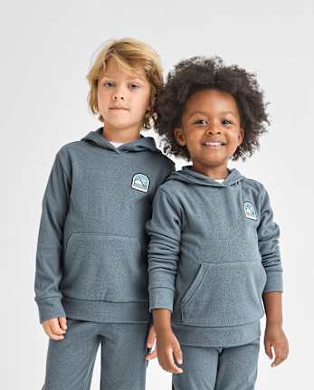 Ensemble 2 pièces en suède côtelé avec patch brodé pour bébé et tout-petit