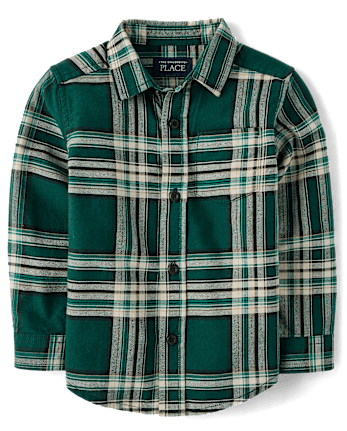 Baby And Toddler Boys Matching Family Plaid Oxford Button Up Shirt