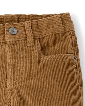 Pantalon droit en velours côtelé pour bébés et petits garçons