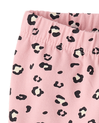 Leggings à volants léopard pour bébés filles (lot de 2)