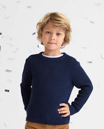 Baby And Toddler Boys Shaker Stitch Sweater