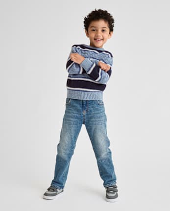 Pull épais rayé pour bébé et tout-petit garçon