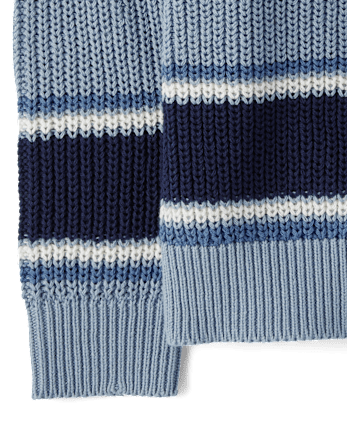 Baby And Toddler Boys Striped Chunky Sweater