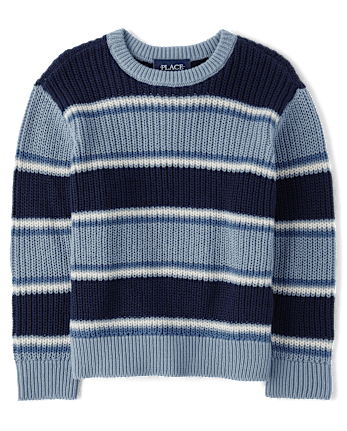 Baby And Toddler Boys Striped Chunky Sweater