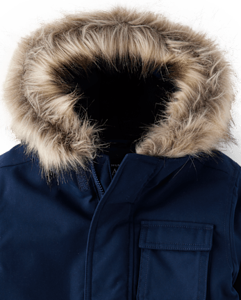 Parka utilitaire mi-lourde doublée en microfibre polaire pour bébé et tout-petit