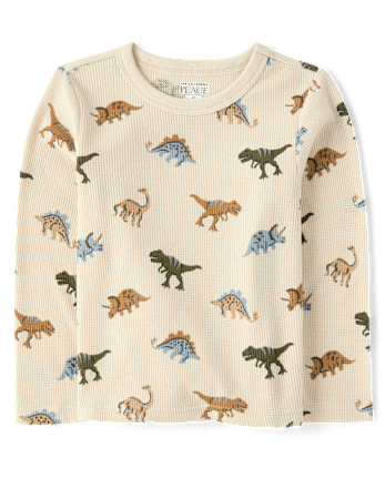 Baby And Toddler Boys Print Thermal Top