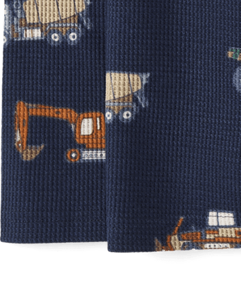 Baby And Toddler Boys Print Thermal Top