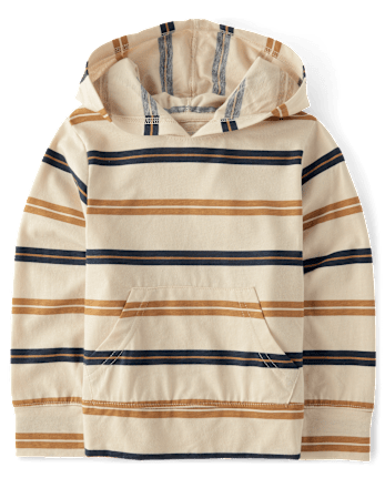 Baby And Toddler Boys Striped Hooded Top