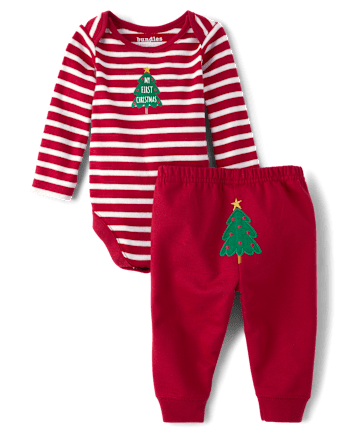 Baby First Christmas 2-Piece Playwear Set