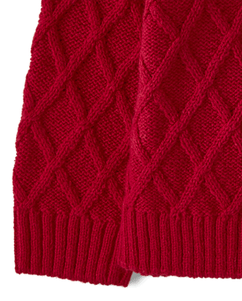 Ensemble 2 pièces pull en maille torsadée pour bébé fille