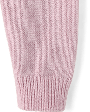 Baby Girls Embroidered Floral Cable Knit Sweater 2-Piece Playwear Ser