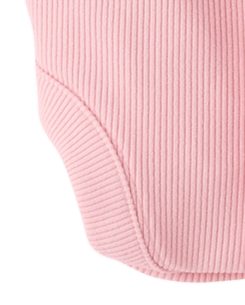 Baby Girls Flutter Sueded Rib 2-Piece Playwear Set