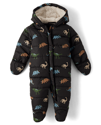 Combinaison de neige dinosaure pour bébé garçon