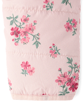 Baby Girls Floral Snowsuit