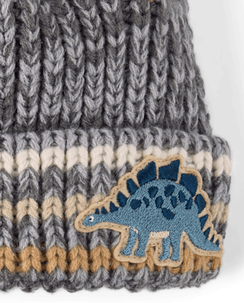 Ensemble 2 pièces pour tout-petits garçons avec dinosaure brodé pour temps froid