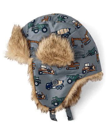 Toddler Boys Print Trapper Hat