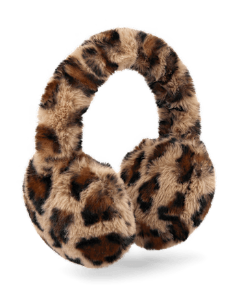 Girls Leopard Ear Muffs
