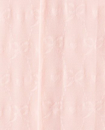 Girls Bow Microfiber Tights