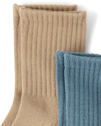Lot de 6 paires de chaussettes montantes chinées et rembourrées pour garçon