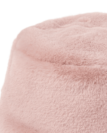 Girls Faux Fur Bucket Hat