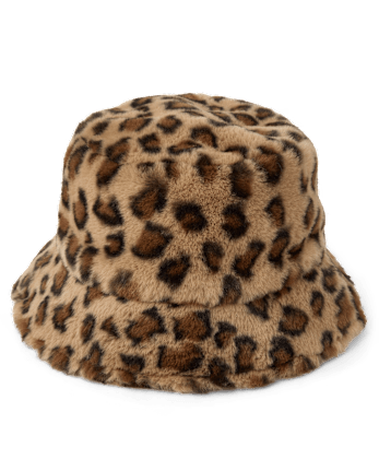 Girls Faux Fur Bucket Hat