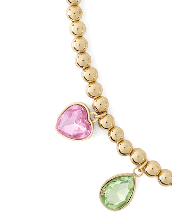 Girls Faux Gemstone Necklace