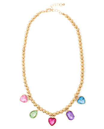 Girls Faux Gemstone Necklace