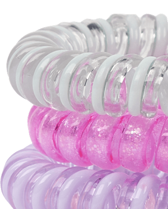 Lot de 4 bracelets spirales Candy Bear pour filles